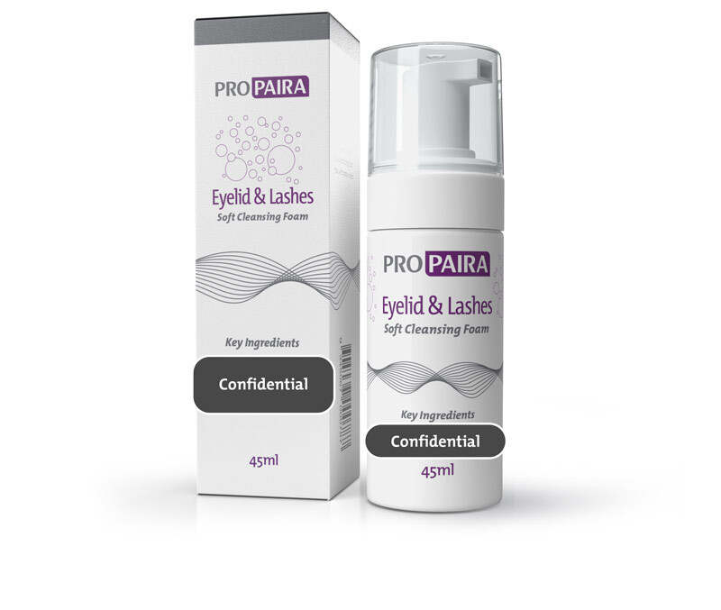 eye lid and lashes foaming cleanser pipeline